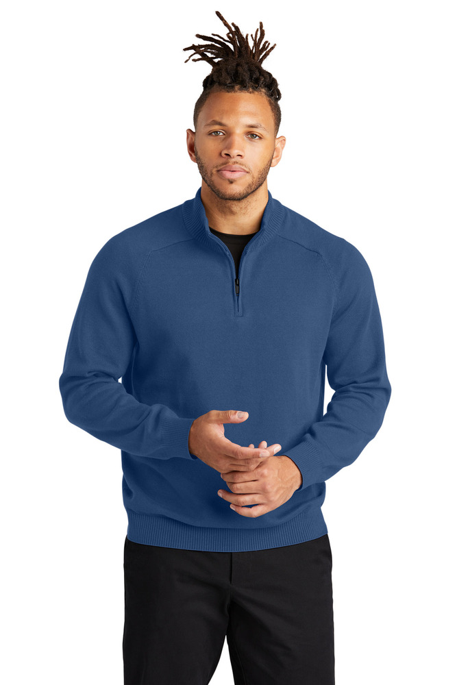 mercer+mettle mm3020 1/4-zip sweater Front Fullsize