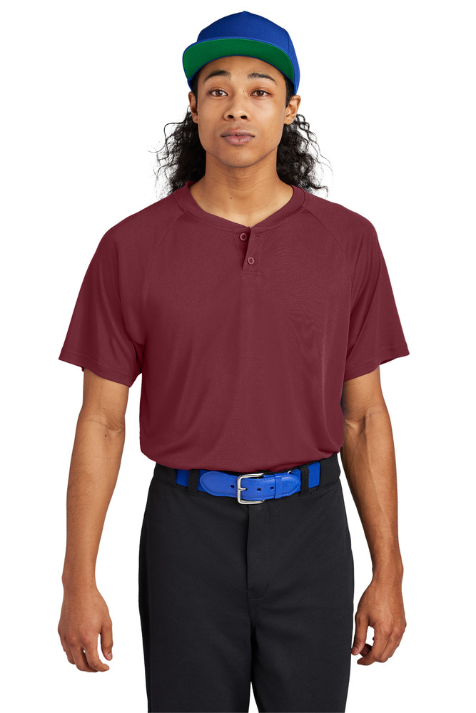 Sport-Tek ST359 PosiCharge ® Competitor ™ 2-Button Henley Front Fullsize"