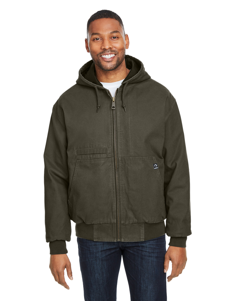 dri duck 5034 men's laramie canvas hooded jacket Front Fullsize