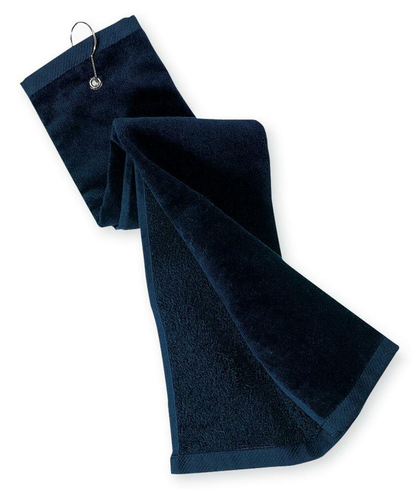 Port Authority TW50 Grommeted Tri-Fold Golf Towel Front Fullsize"