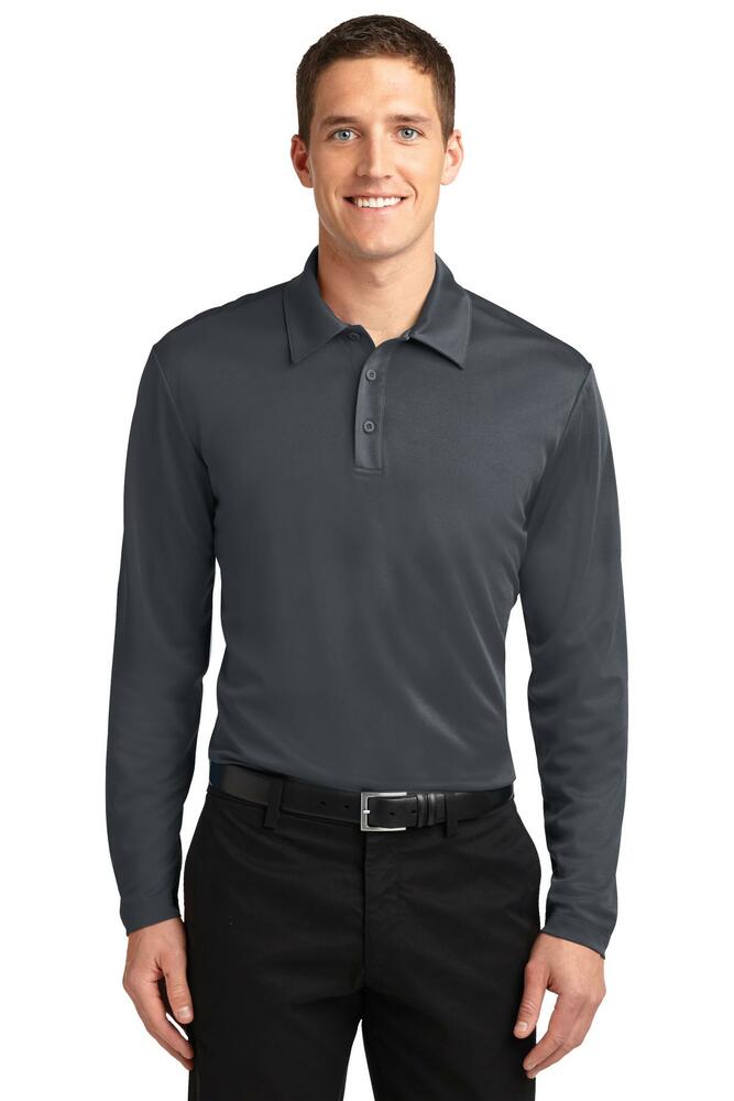Port Authority K540LS Silk Touch™ Performance Long Sleeve Polo Front Fullsize"