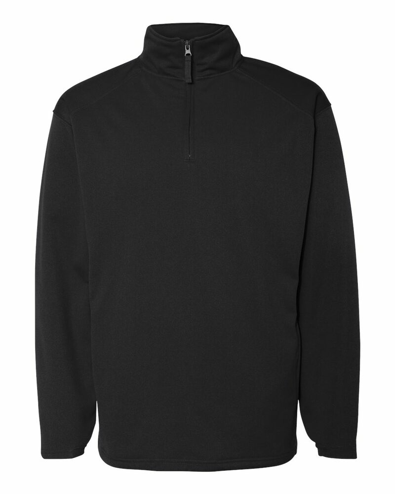 badger sport 1480 adult 1/4-zip polyester pullover fleece Front Fullsize