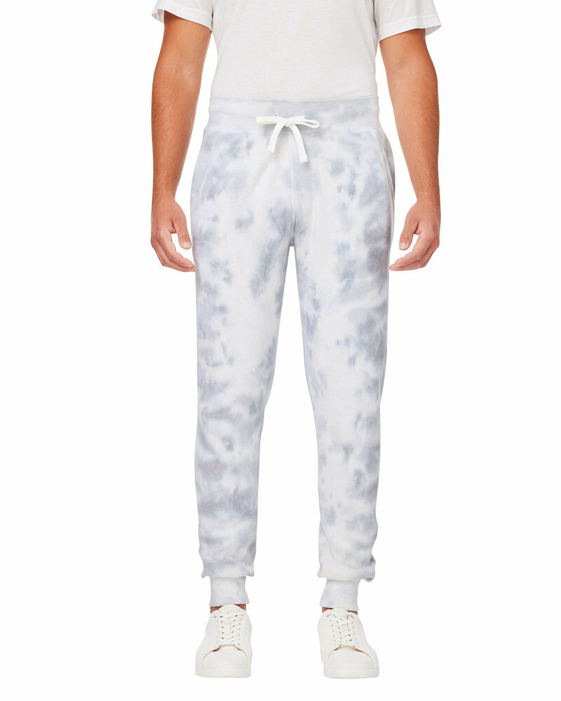 J America 8884JA Adult Tie Dye Fleece Jogger Front Fullsize"