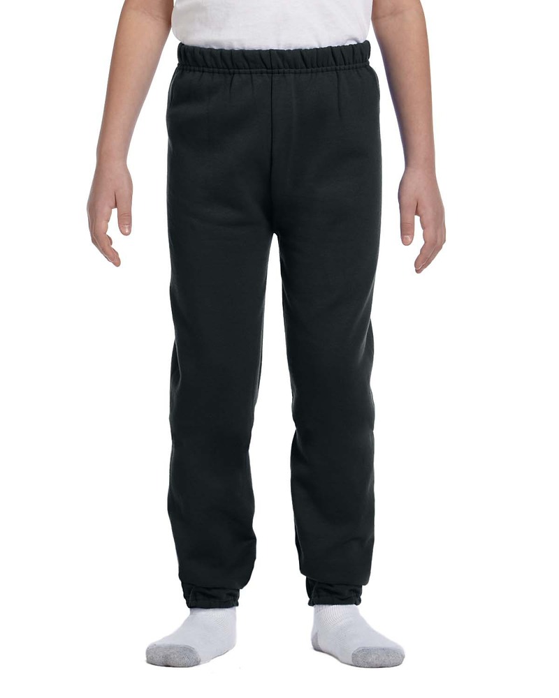 jerzees 973b youth 8 oz. nublend® fleece sweatpants Front Fullsize