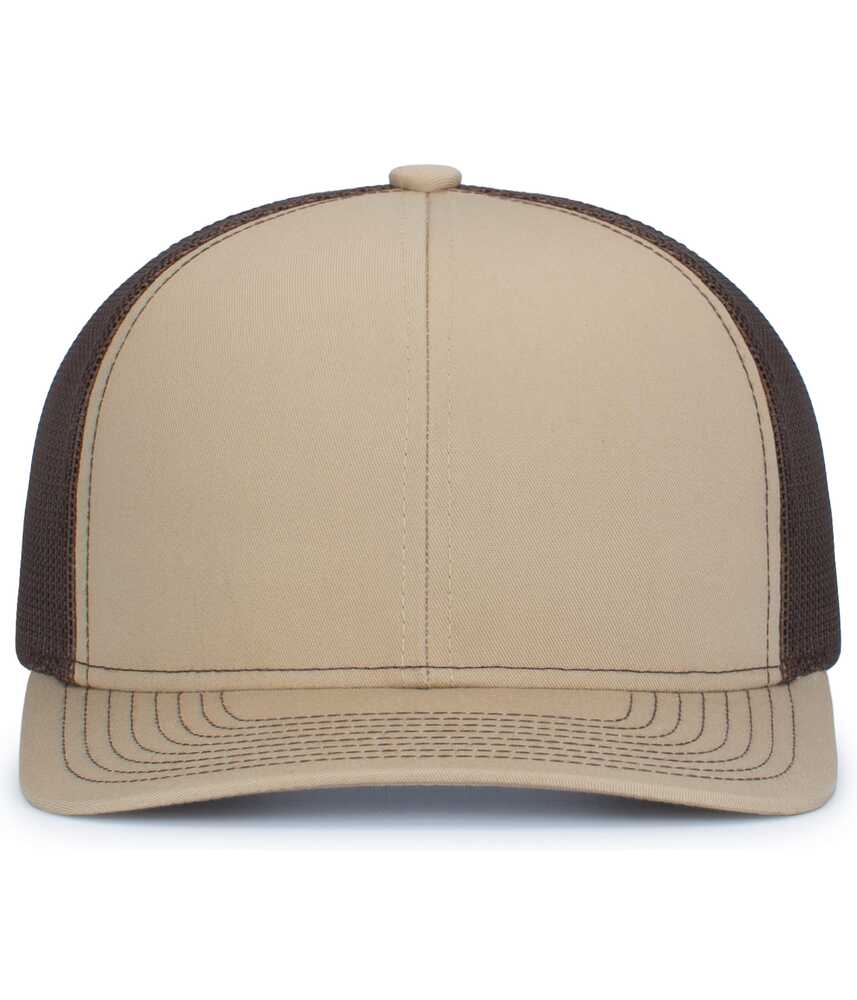 Pacific Headwear PH104S Contrast Stitch Trucker Snapback Front Fullsize"