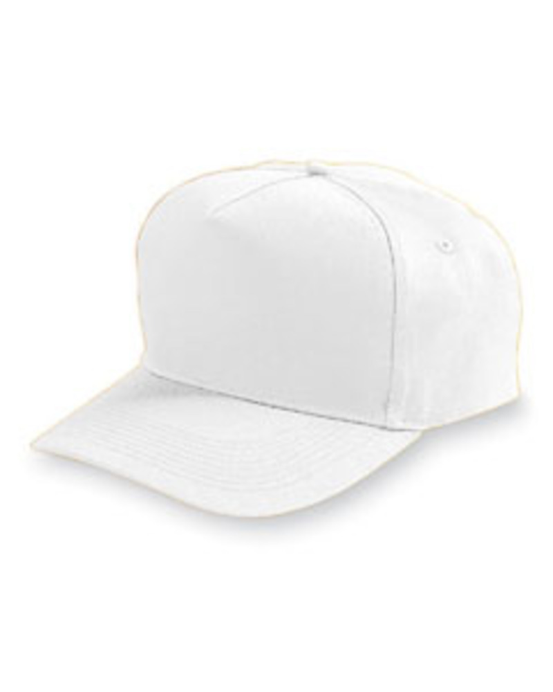 augusta sportswear 6202 five-panel cotton twill cap Front Fullsize