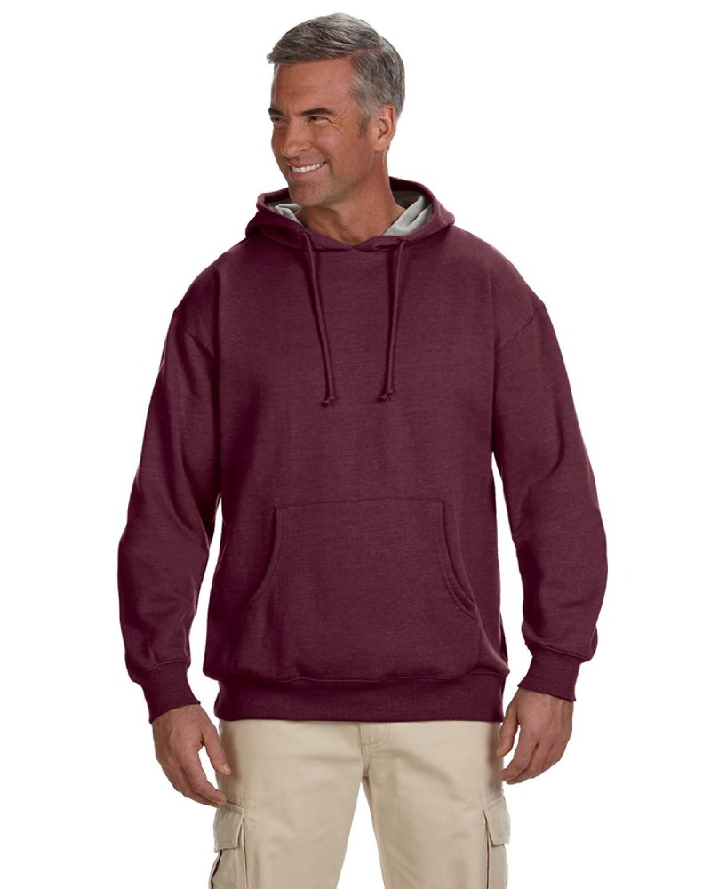 econscious EC5570 Adult Organic/Recycled Heathered Fleece Pullover Hooded Sweatshirt Front Fullsize"