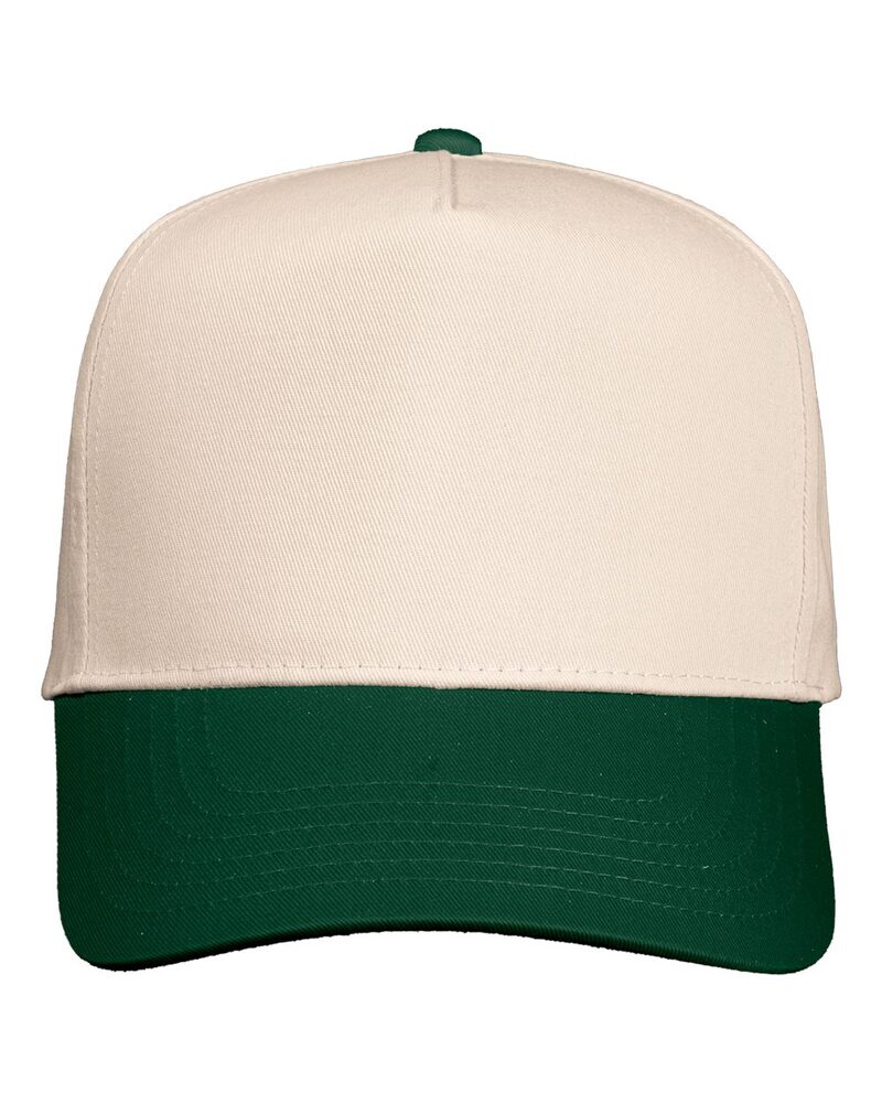 Valucap V8869 Five-Panel Twill Cap Front Fullsize"