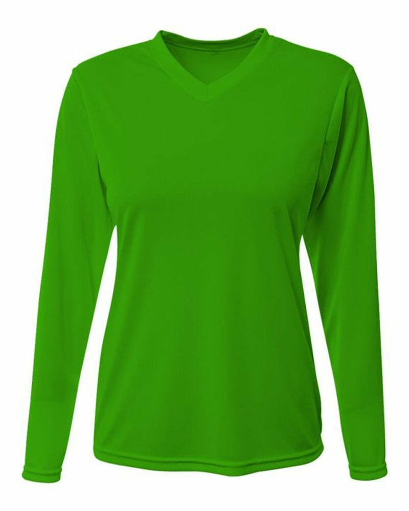 a4 a4nw3425 ladies' long-sleeve sprint t-shirt Front Fullsize