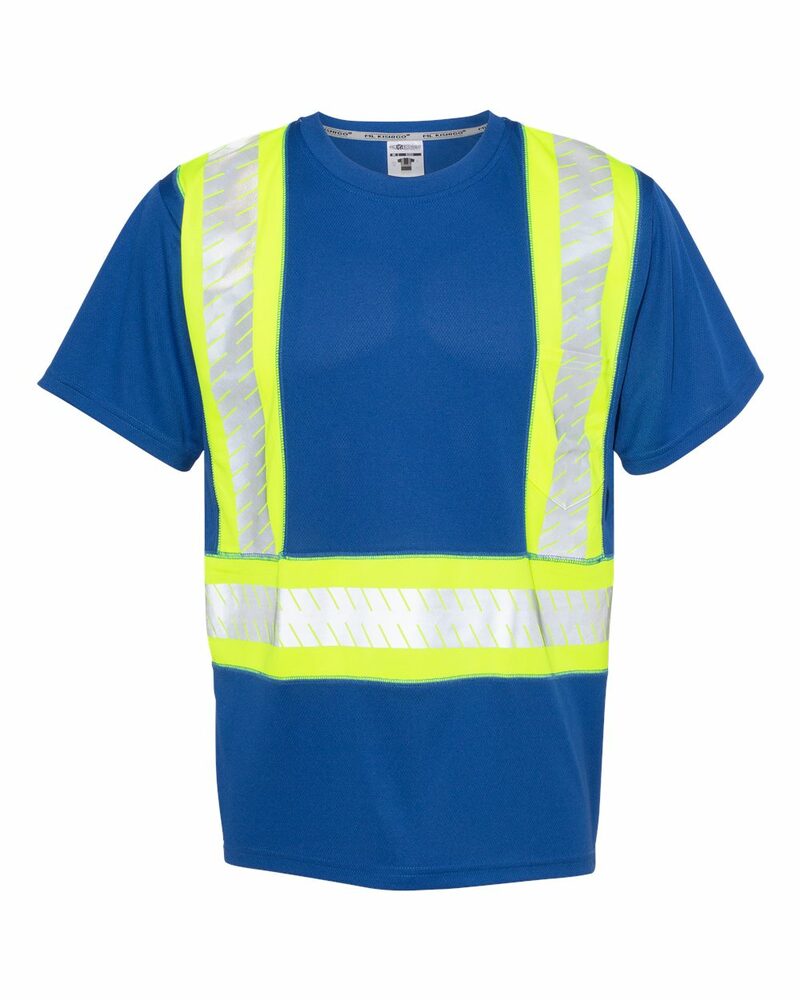 kishigo b200-b204 ev series® enhanced visibility contrast pocket t-shirt Front Fullsize