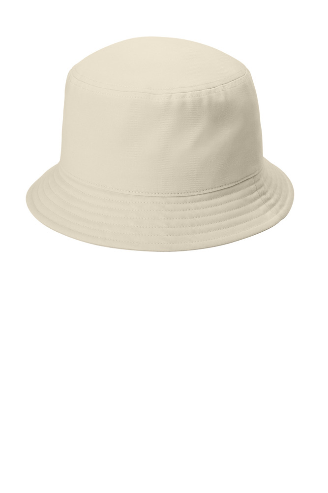 port authority c976 twill short brim bucket hat Front Fullsize