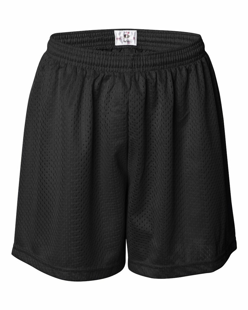 badger sport 7216 ladies' mesh/tricot 5" shorts Front Fullsize