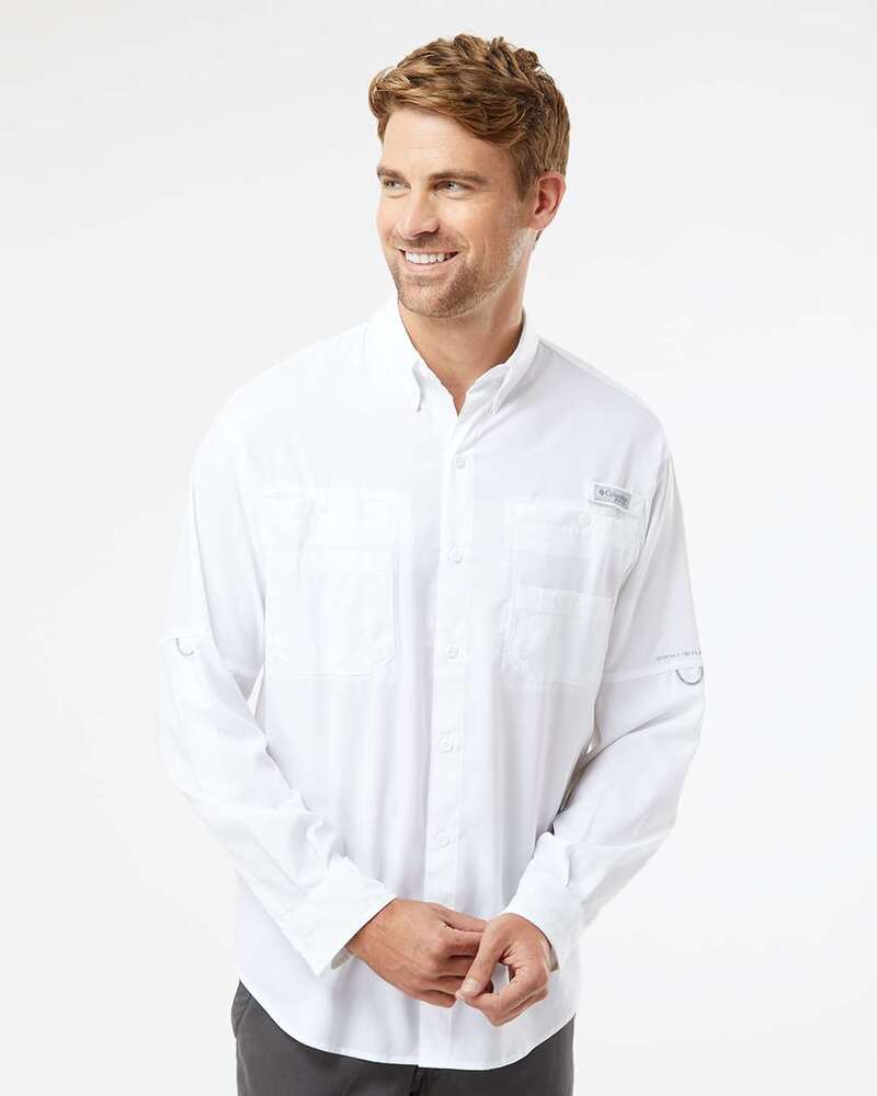 Columbia 212467 PFG Tamiami™ II Long Sleeve Shirt Front Fullsize"
