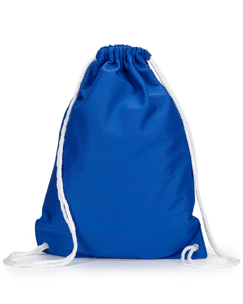 liberty bags 8895 jersey mesh drawstring backpack Front Fullsize