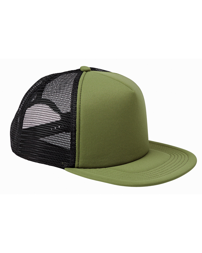 Big Accessories BX030 5-Panel Foam Front Trucker Cap Front Fullsize"