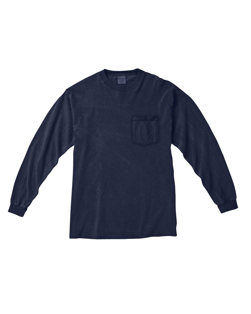 comfort colors c4410 adult heavyweight rs long-sleeve pocket t-shirt Front Fullsize