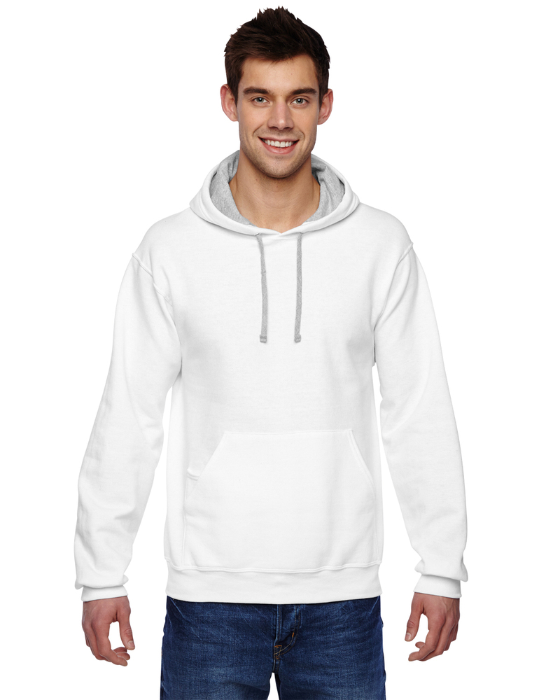 fruit of the loom sf76r adult 7.2 oz. sofspun® hooded sweatshirt Front Fullsize