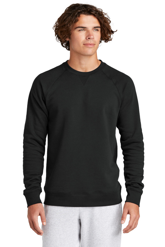 sport-tek stf203 drive fleece crewneck Front Fullsize