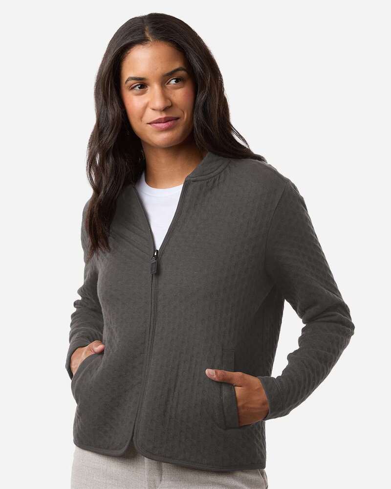 Devon & Jones DG740W Women's Berkeley Textured Full-Zip Jacket Front Fullsize"
