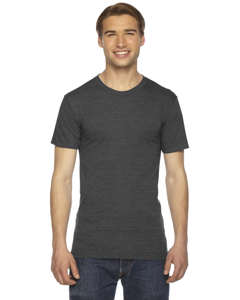 american apparel tr401 unisex triblend short-sleeve track t-shirt Front Fullsize