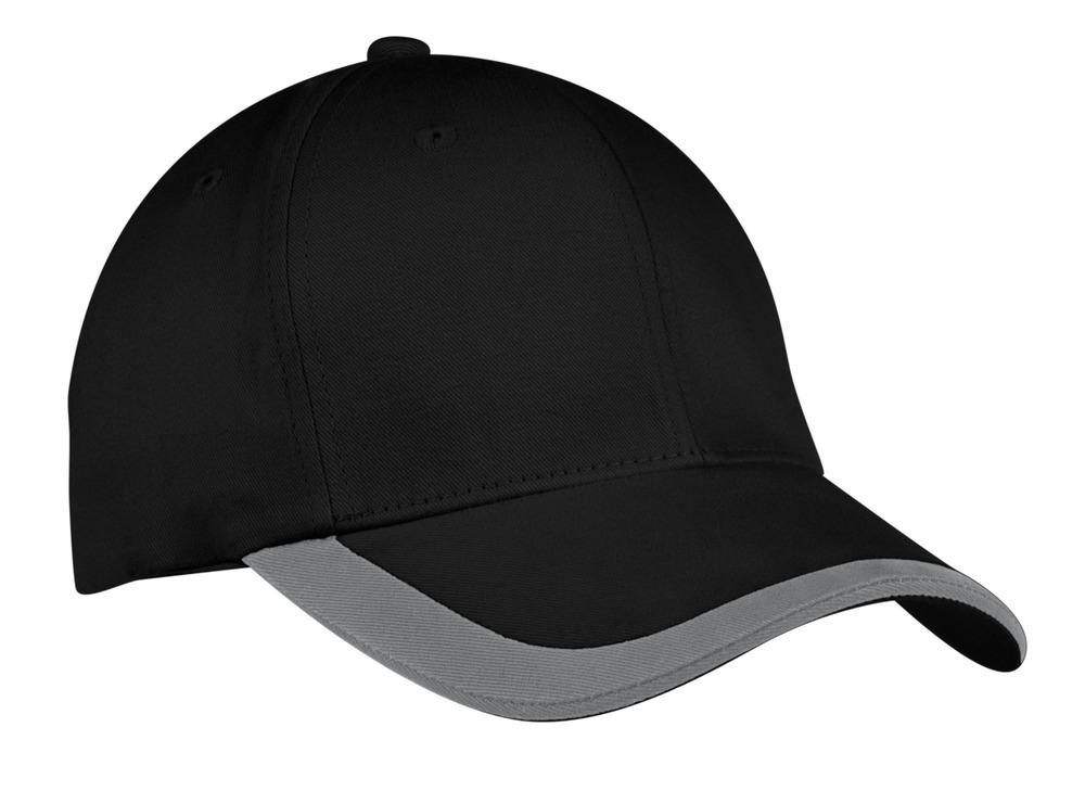 Port Authority C867 Contrast Stripe Sandwich Bill Cap Front Fullsize"