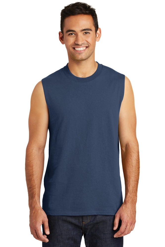 Port & Company PC54SL Core Cotton Sleeveless Tee Front Fullsize"