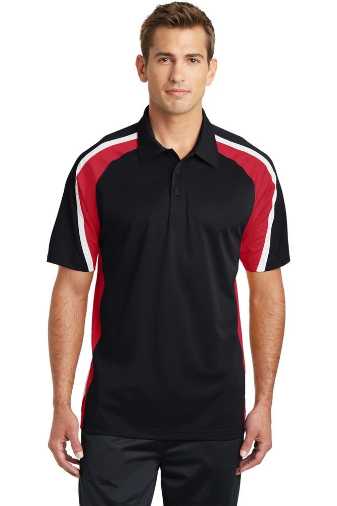 Sport-Tek ST654 | Tricolor Micropique Sport-Wick ® Polo | ShirtSpace