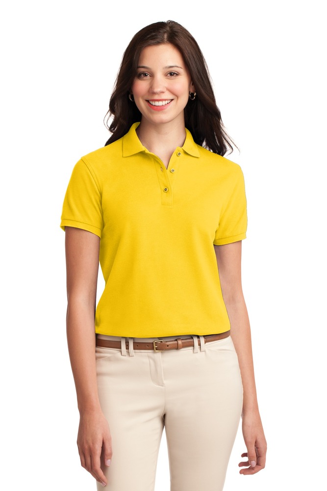 Port Authority L500 Ladies Silk Touch™ Polo Front Fullsize"