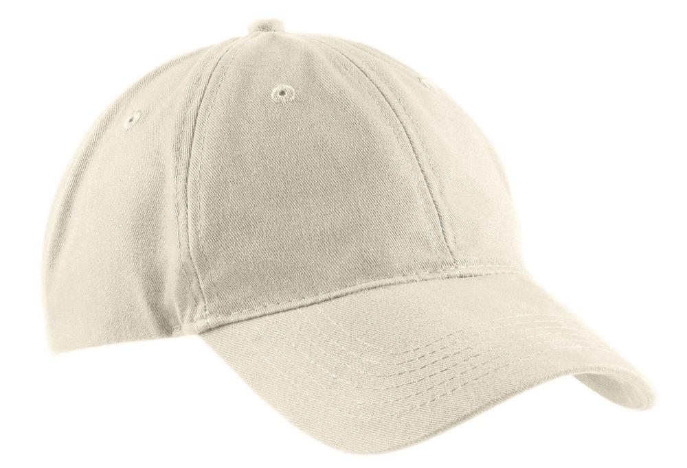 port & company cp77 brushed twill low profile cap Front Fullsize
