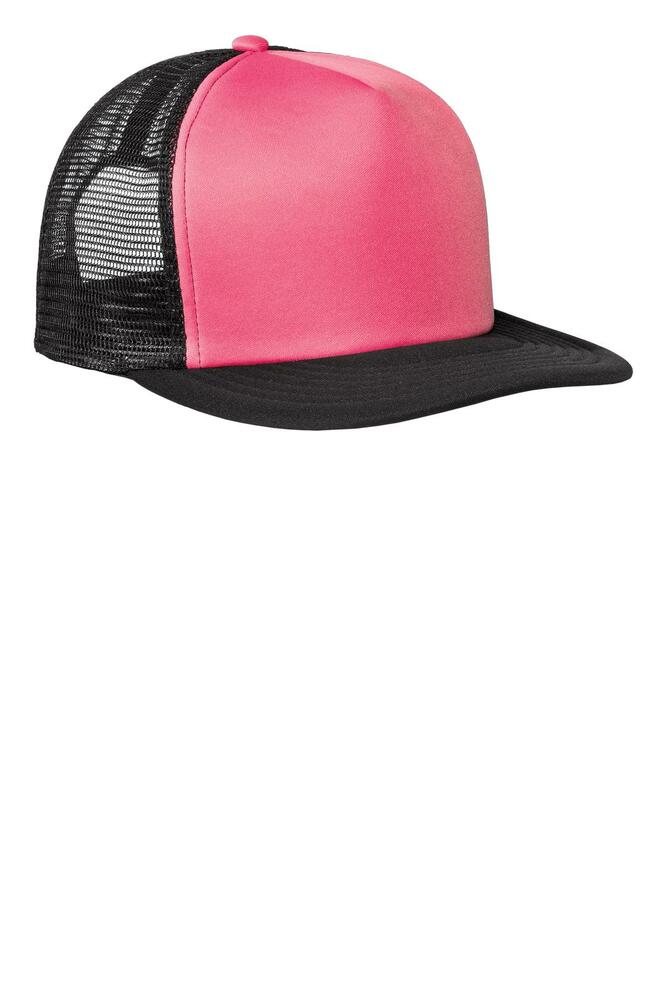 District DT624 Flat Bill Snapback Trucker Cap Front Fullsize"