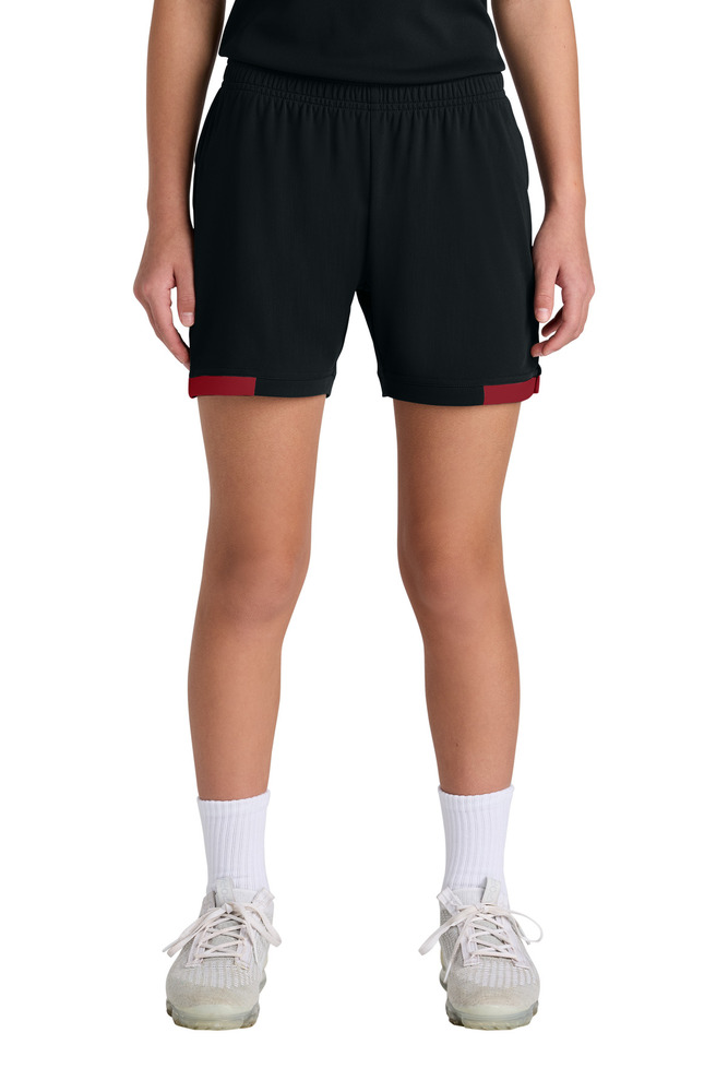 sport-tek yst442 youth club 5' short Front Fullsize