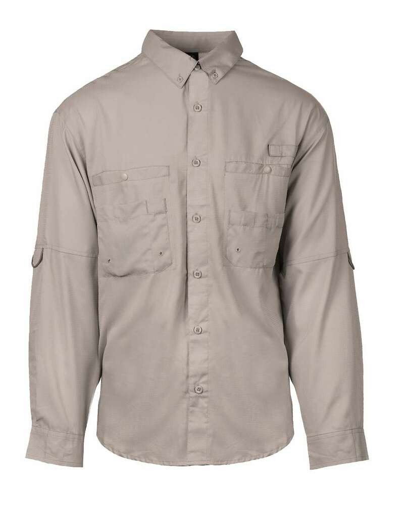 burnside 2299 men's functional long-sleeve fishing shirt Front Fullsize