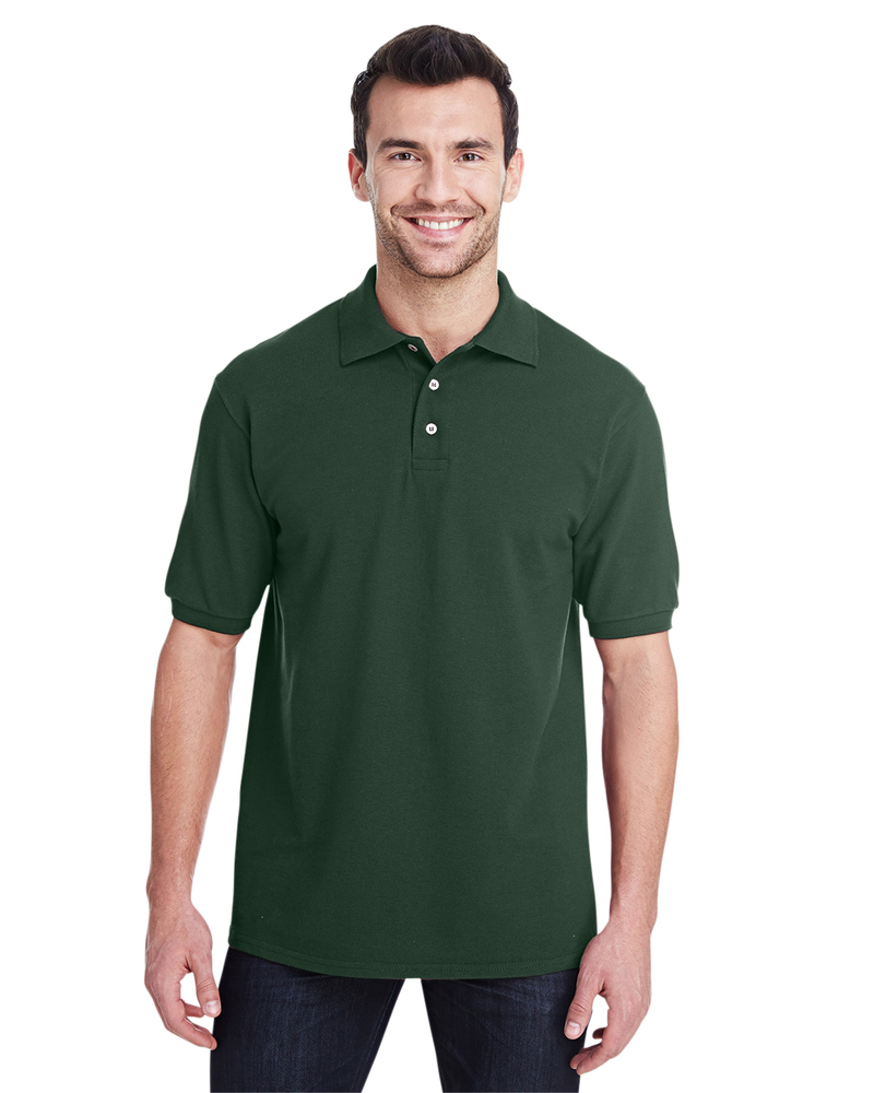 jerzees 443mr adult 6.5 oz. premium 100% ringspun cotton piqué polo Front Fullsize