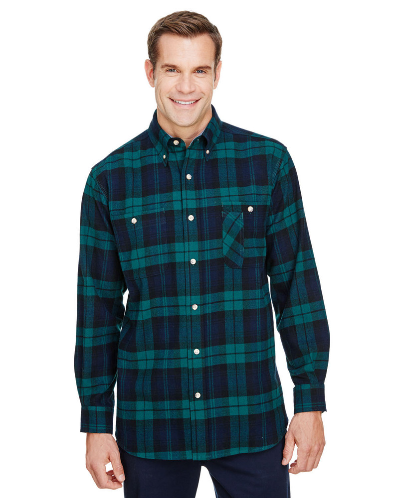 backpacker bp7001t men's tall yarn-dyed flannel shirt Front Fullsize