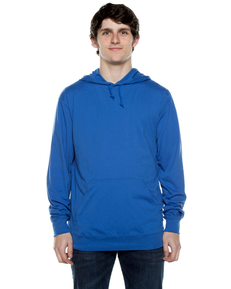 beimar ahj701 unisex 4.5 oz. long-sleeve jersey hooded t-shirt Front Fullsize