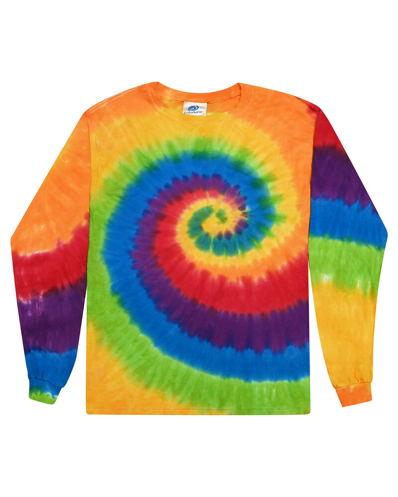 Tie-Dye CD2000Y Youth Long-Sleeve Tee Front Fullsize"