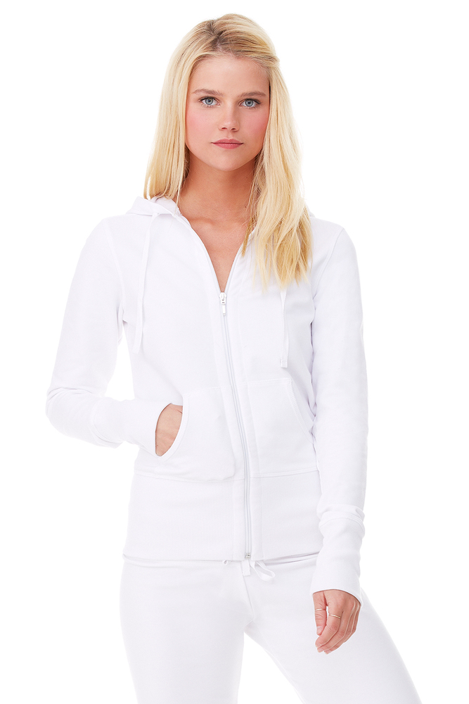 bella + canvas bc7207 women's stretch french terry lounge jacket Front Fullsize