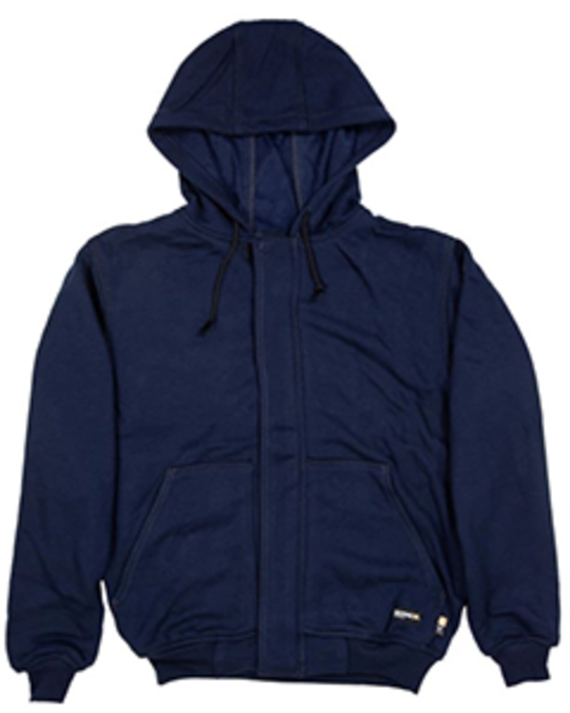 berne frsz19t men's tall flame-resistant hooded sweatshirt Front Fullsize