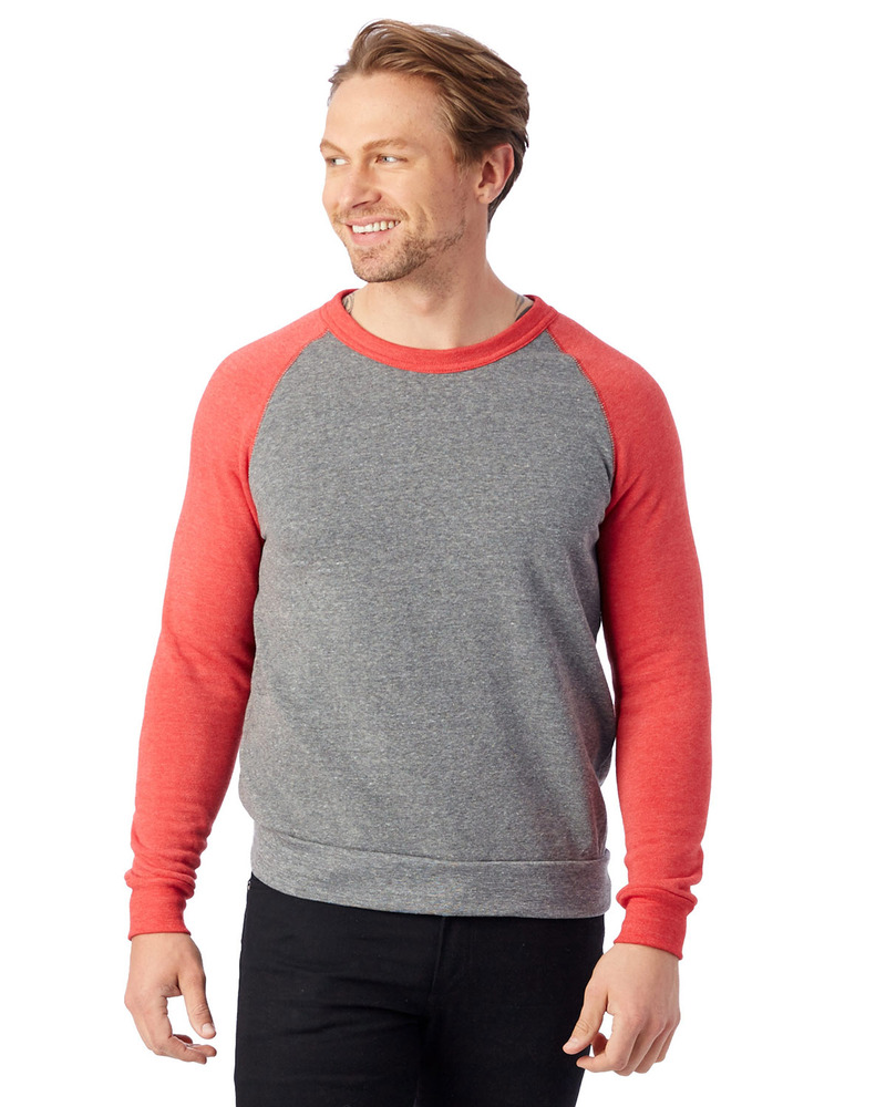 Alternative AA3202 Champ Colorblock Eco ™ -Fleece Sweatshirt Front Fullsize"