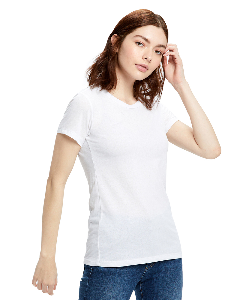 us blanks us100or ladies' organic crewneck t-shirt Front Fullsize