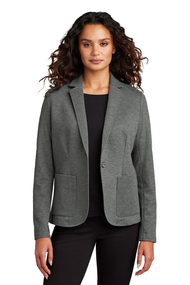 Mercer+Mettle MM3031 Women's Relaxed Knit Blazer Front Fullsize"
