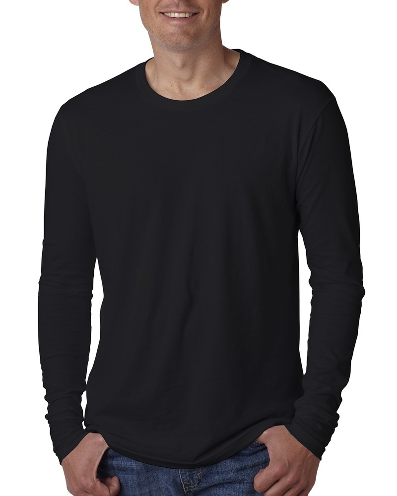 next level n3601 cotton long sleeve t-shirt Front Fullsize