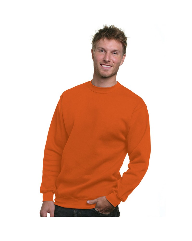 bayside ba1102 adult 9.5 oz., 80/20 heavyweight crewneck sweatshirt Front Fullsize
