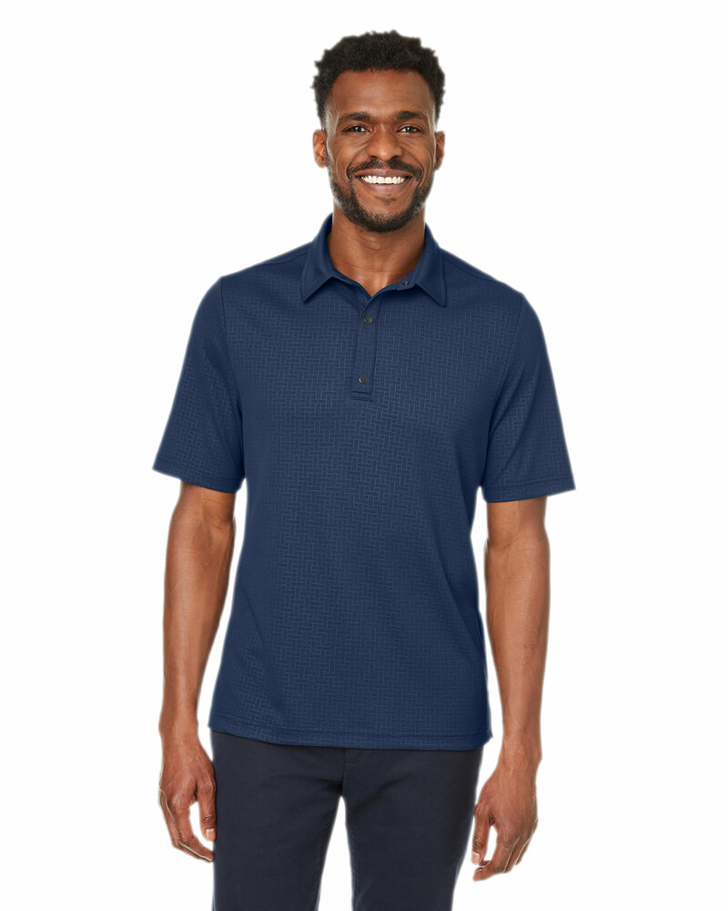 north end ne102 men's replay recycled polo Front Fullsize