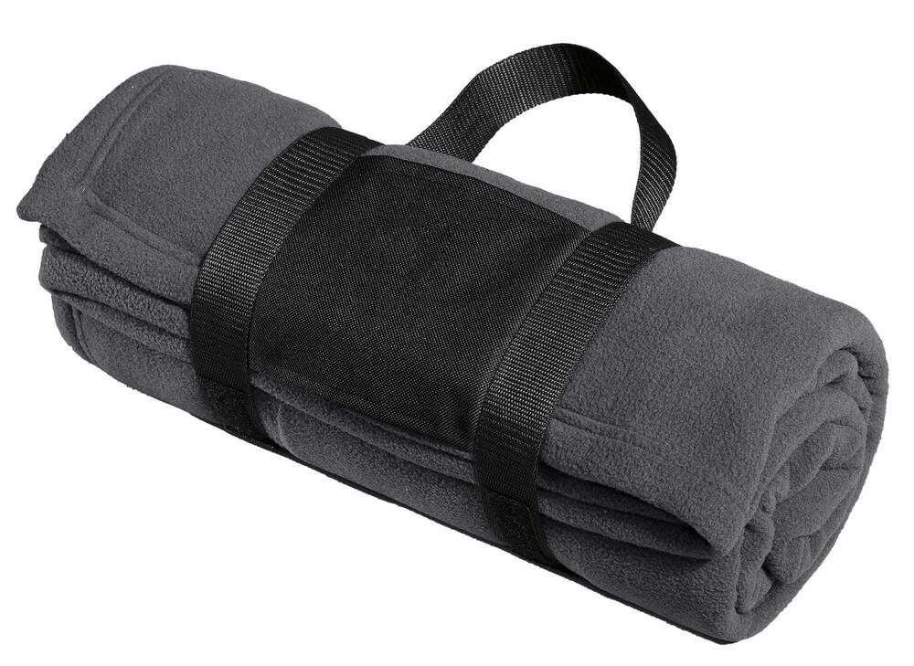 port authority bp20 fleece blanket with carrying strap Front Fullsize