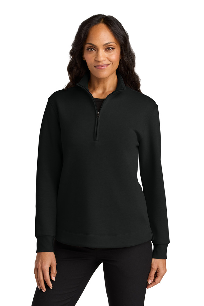 Port Authority LK210 Women's Wearever Signature Double Pique 1/4-Zip Front Fullsize"