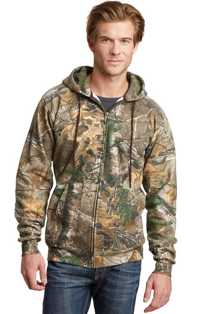 russell outdoors ro78zh realtree ® full-zip hooded sweatshirt Front Fullsize