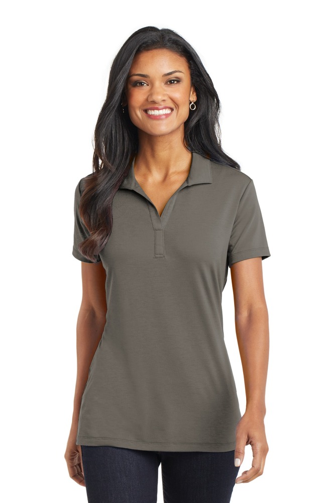 port authority l568 ladies cotton touch ™ performance polo Front Fullsize