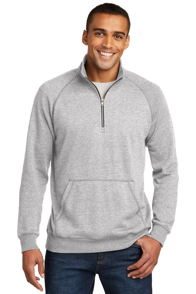 district dm392 lightweight fleece 1/4-zip Front Fullsize