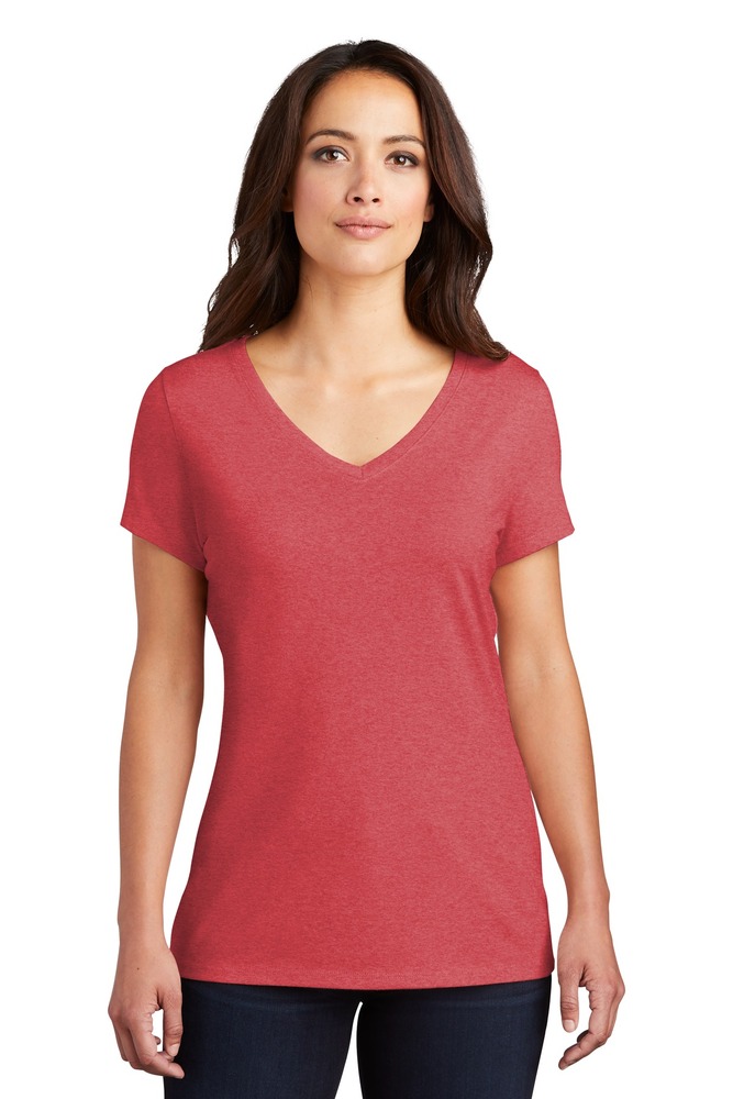 District DM1350L Women's Perfect Tri ® V-Neck Tee Front Fullsize"